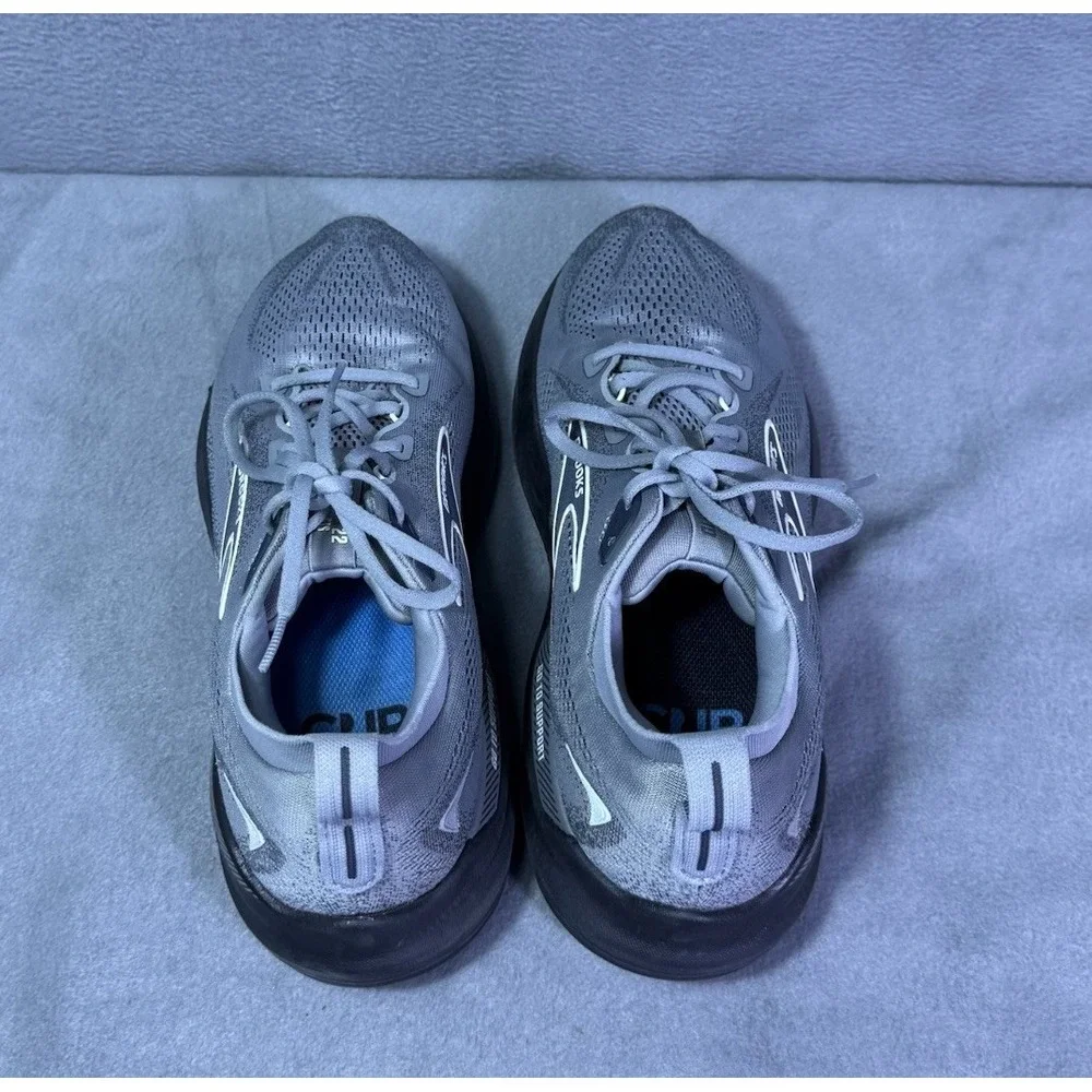 Brooks Glycerin GTS 22 Shoes Mens 12 D Gray Black Running 1104461D078 Modern